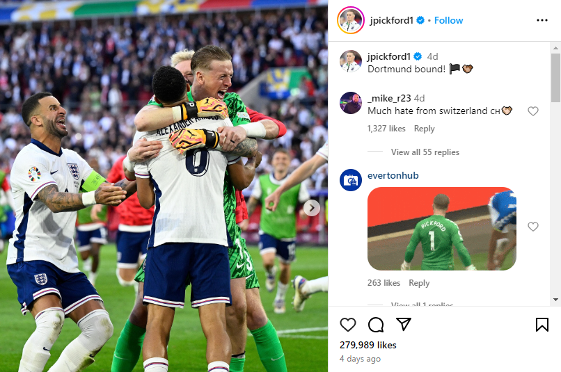 Jordan Pickford Größe