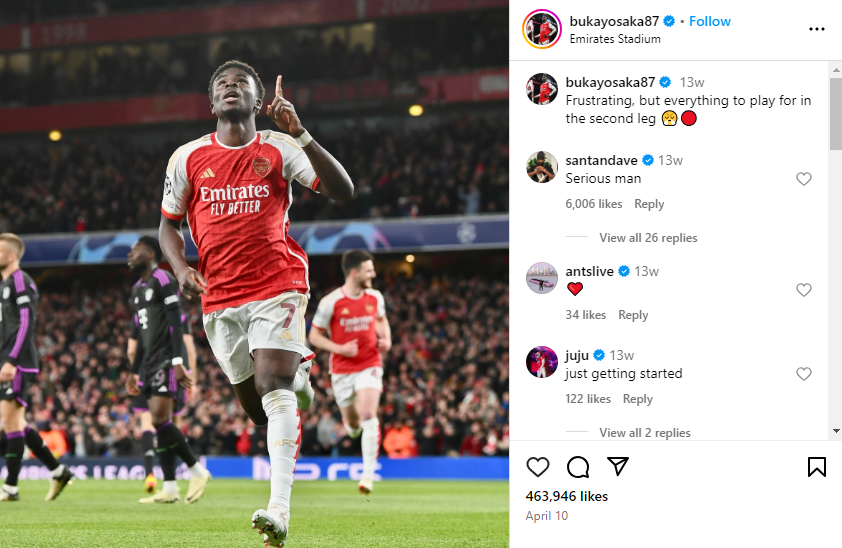 Bukayo Saka Freundin