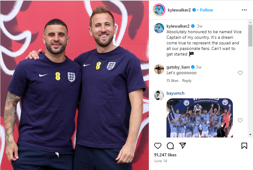 Kyle Walker Freundin