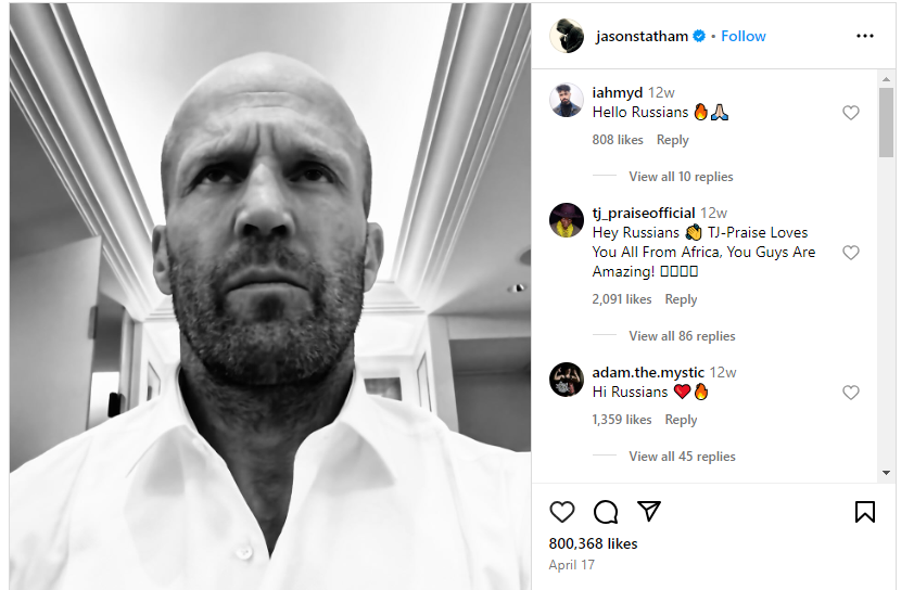 Jason Statham Krankheit